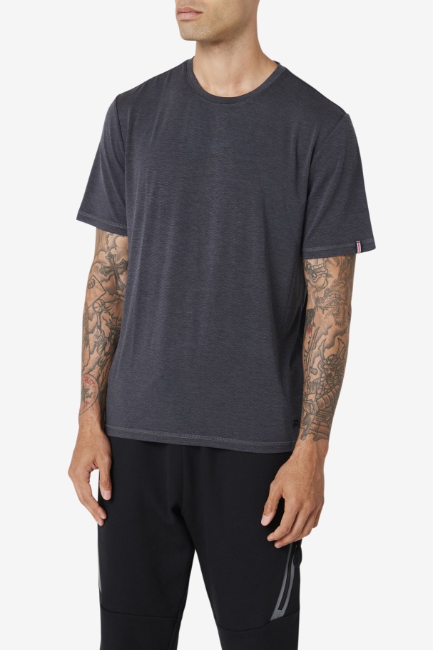Fila UK Black Heather Commuter Tee