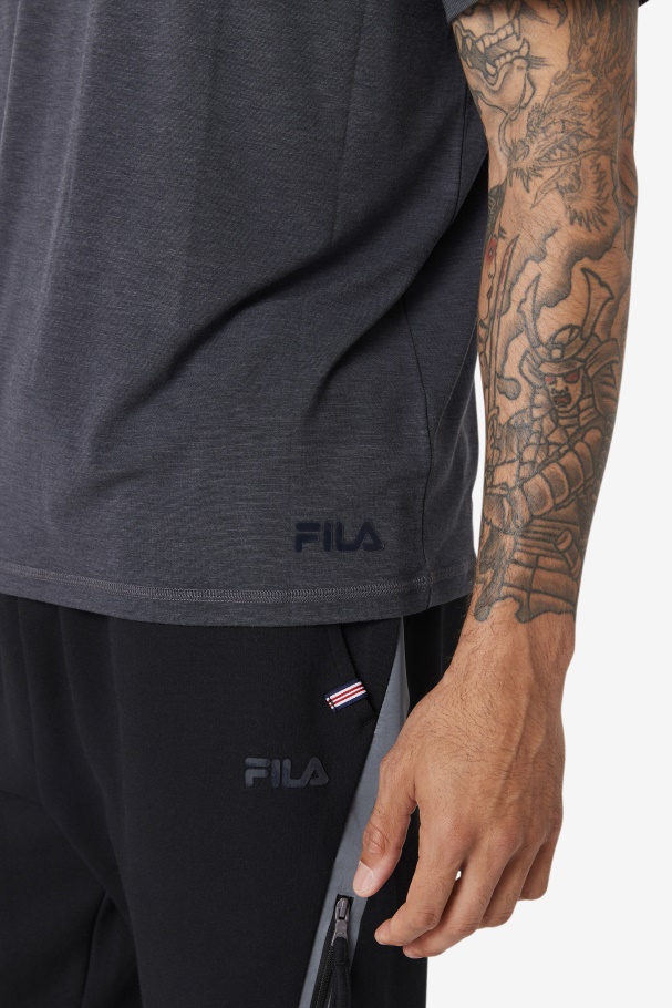 Fila UK Black Heather Commuter Tee