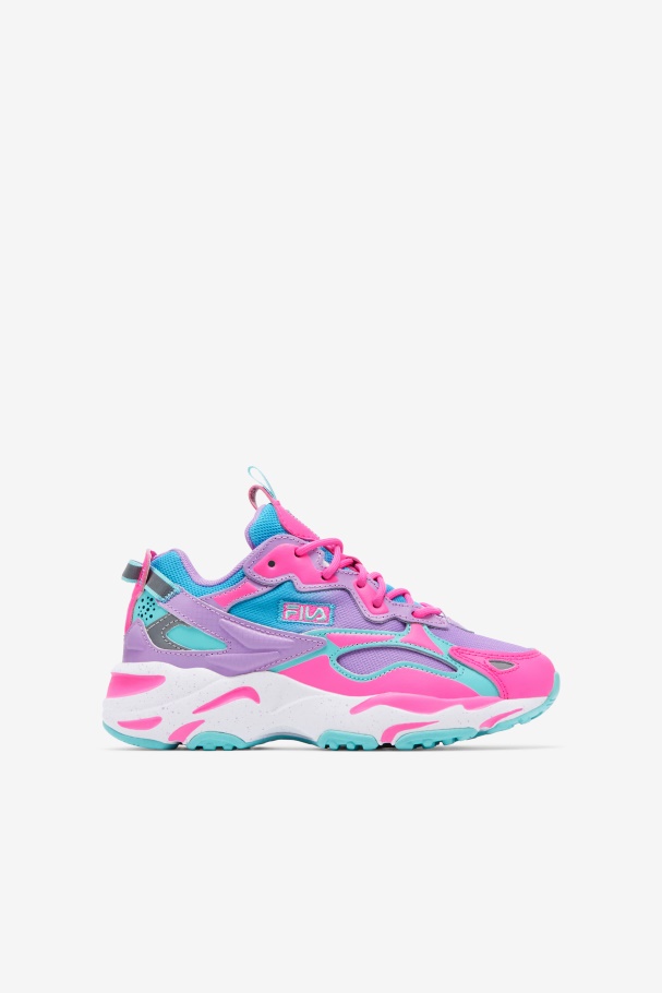 Big Kids' Ray Tracer Apex Blue/Sugar Plum/Crocus Petal Fila UK