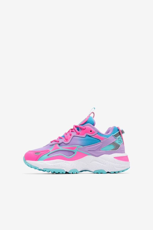 Big Kids\' Ray Tracer Apex Blue/Sugar Plum/Crocus Petal Fila UK