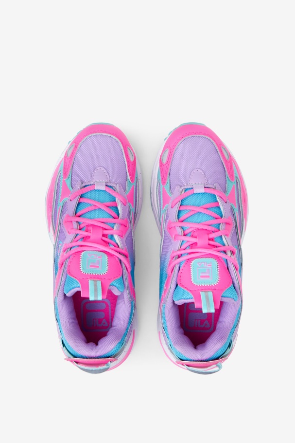 Big Kids\' Ray Tracer Apex Blue/Sugar Plum/Crocus Petal Fila UK
