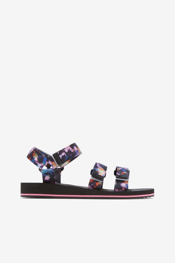 Women's Drifter Ts Tie Dye Multi/Black/White Fila UK
