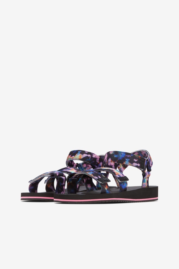 Women\'s Drifter Ts Tie Dye Multi/Black/White Fila UK