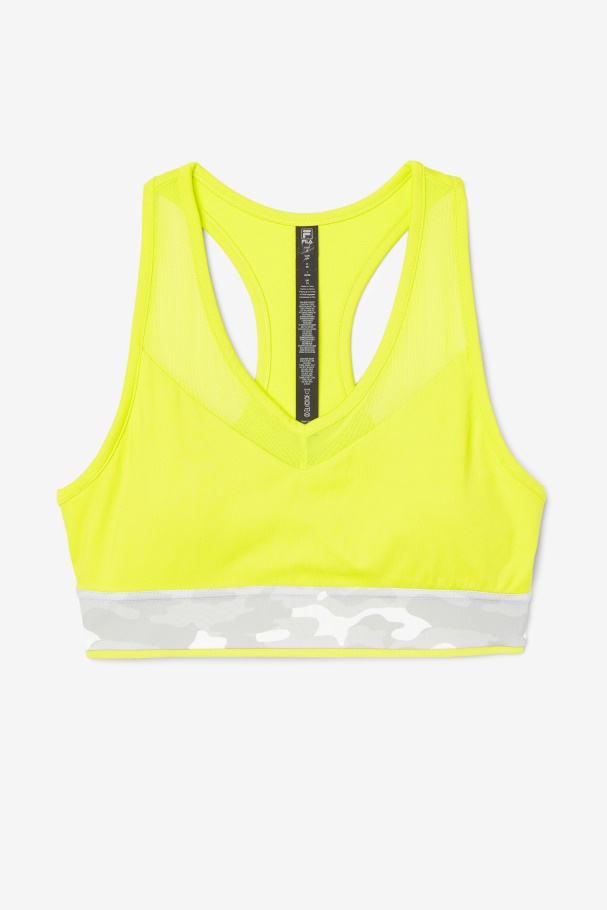 Fila UK Uplift Racerback Bra Top Sulphur