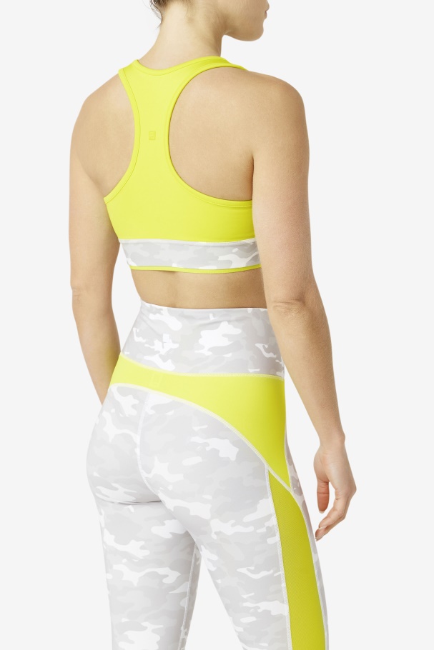Fila UK Uplift Racerback Bra Top Sulphur
