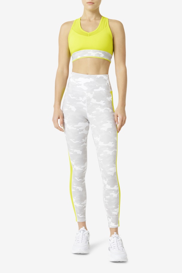 Fila UK Uplift Racerback Bra Top Sulphur