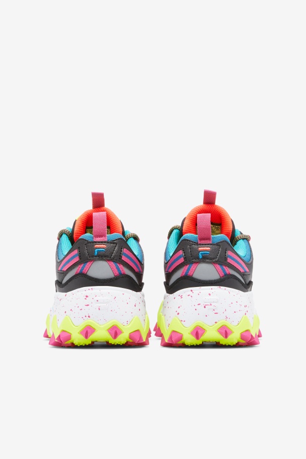 Women\'s Oakmont TR Black/Diva Pink/Yellow Fila UK