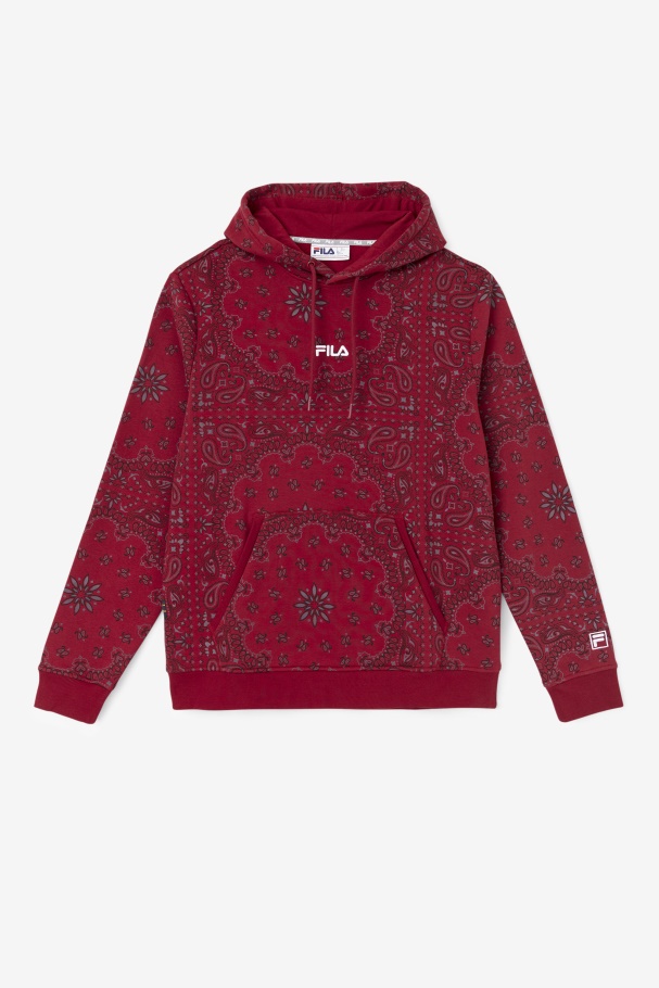 Rhubarb/Bandana Print Seneca Hoodie Fila UK