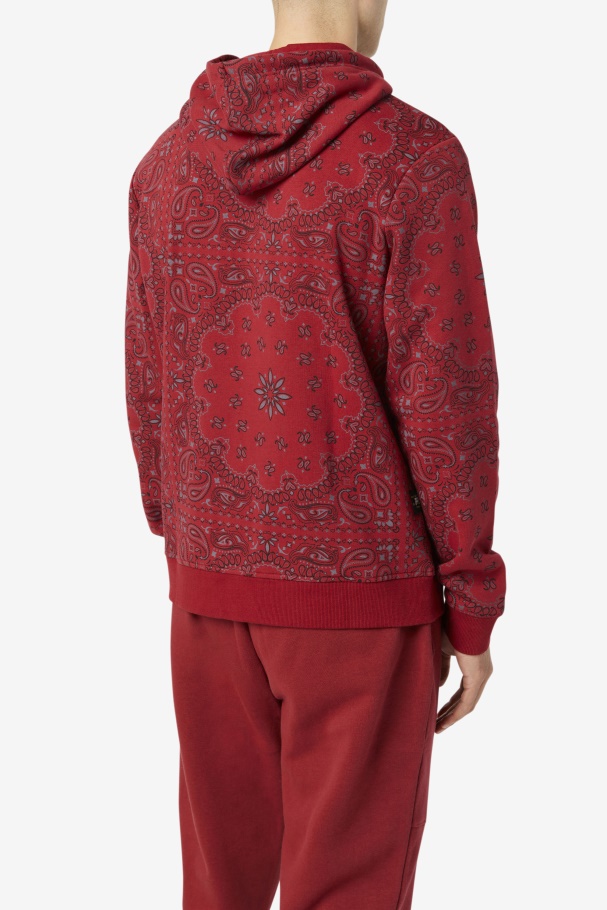 Rhubarb/Bandana Print Seneca Hoodie Fila UK