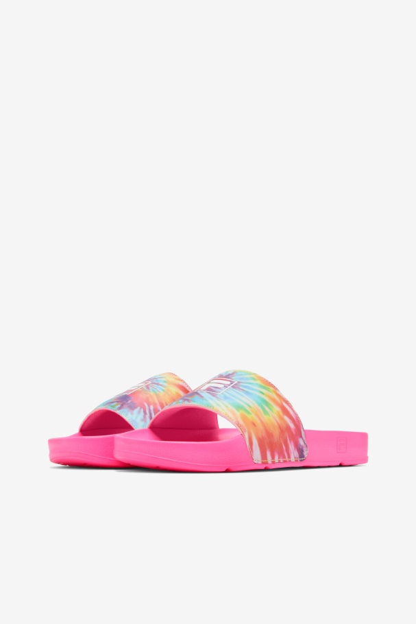 Women\'s Drifter Tie Dye Fila UK Multi/White/Pink Glo