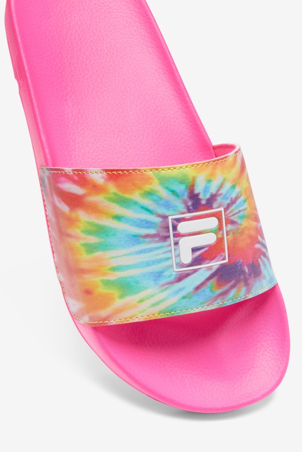 Women\'s Drifter Tie Dye Fila UK Multi/White/Pink Glo