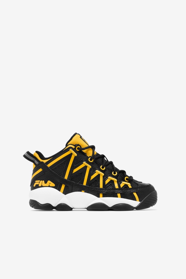 Fila UK Big Kids' Stackhouse Spaghetti Black/Lemon/White