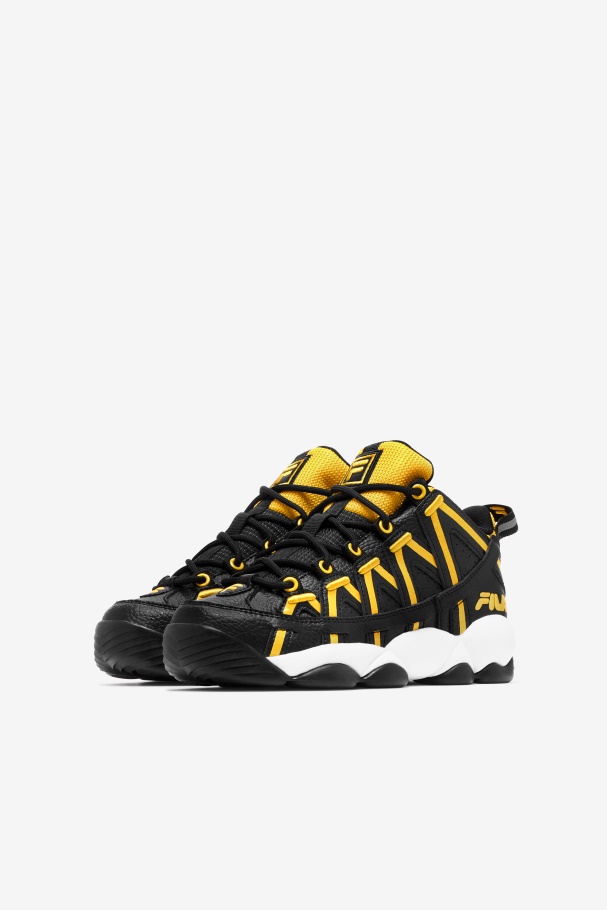 Fila UK Big Kids\' Stackhouse Spaghetti Black/Lemon/White