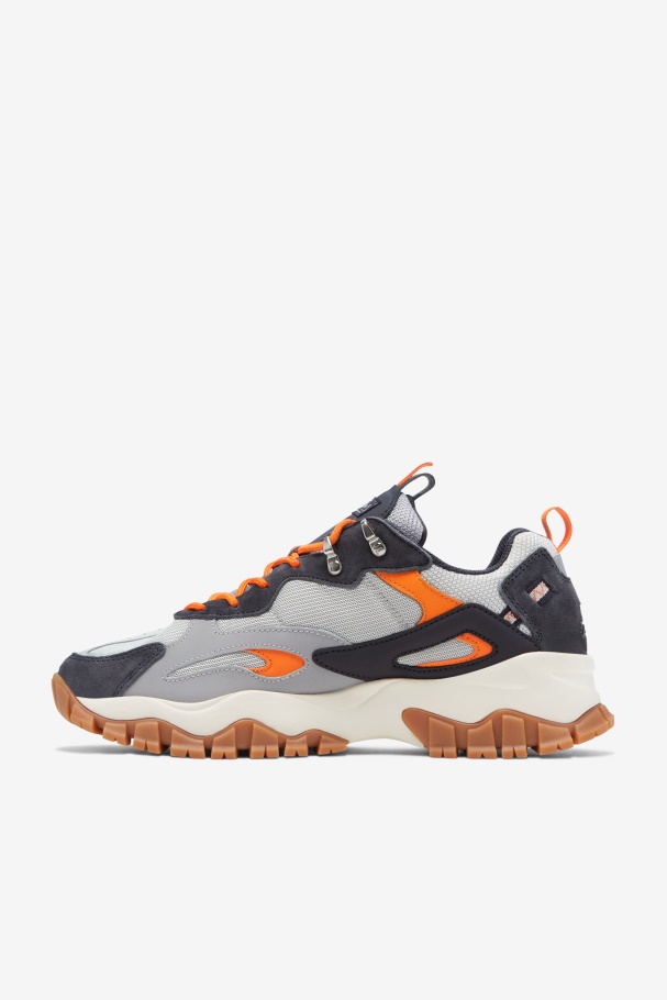 Fila UK Glacier Gray/Nine Iron/Orange Men\'s Ray Tracer Tr 2
