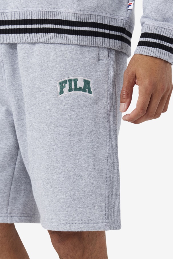 Light Grey Marl/Blue Spruce Fila UK Logan Short