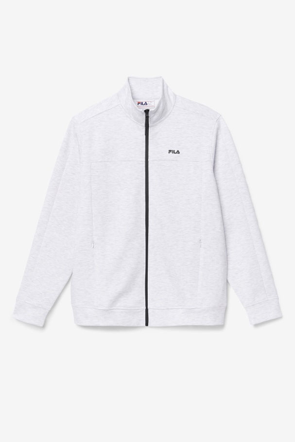Fila UK Bleached Marl/Black Gonal Zip Jacket