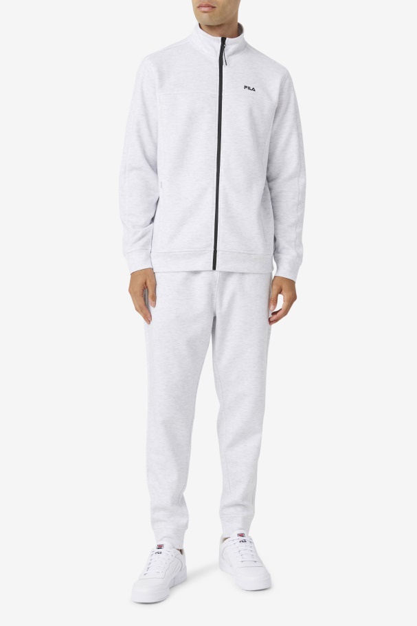 Fila UK Bleached Marl/Black Gonal Zip Jacket