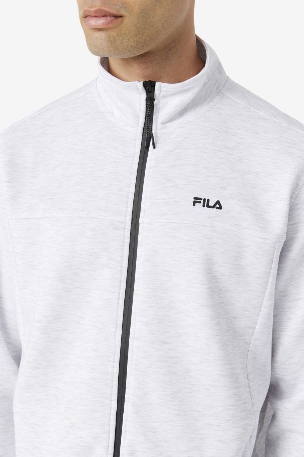 Fila UK Bleached Marl/Black Gonal Zip Jacket