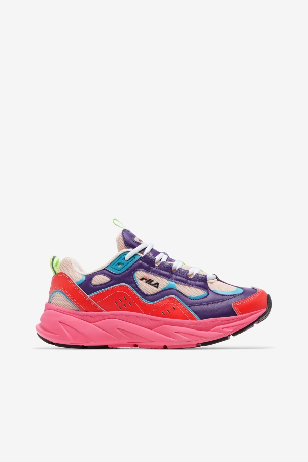 Fila UK Ecru/Purple/Camellia Rose Women's Trigate
