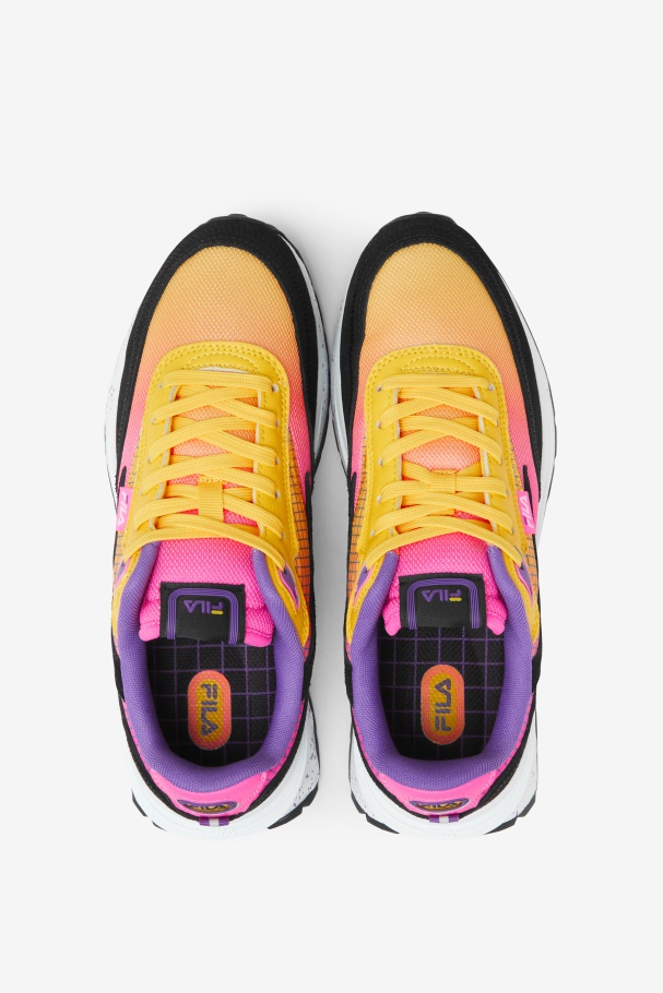 Women\'s Renno Fila UK Lemon/Pink/Black