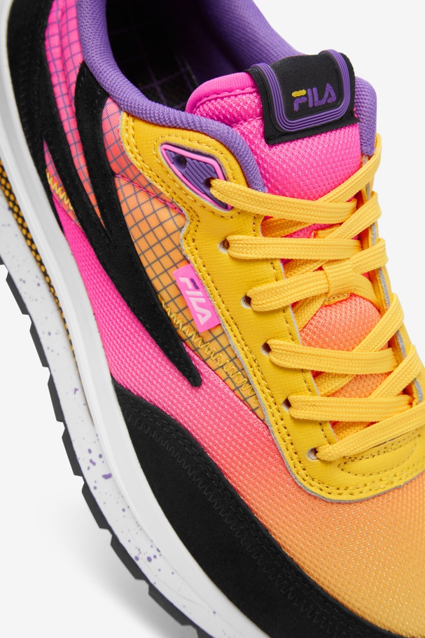 Women\'s Renno Fila UK Lemon/Pink/Black