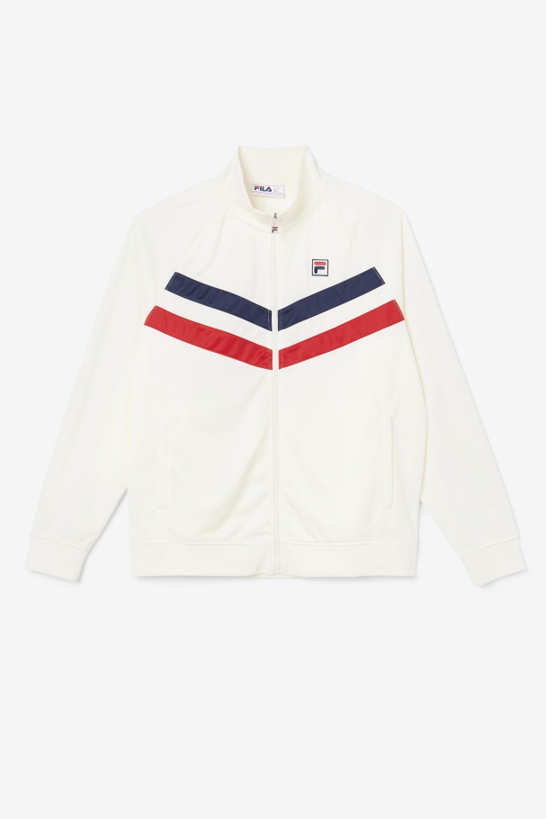 Jaya Track Jacket Fila UK Egret/Red/Navy