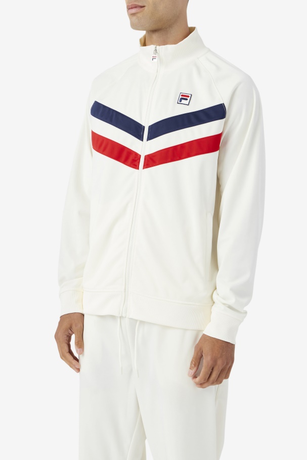 Jaya Track Jacket Fila UK Egret/Red/Navy
