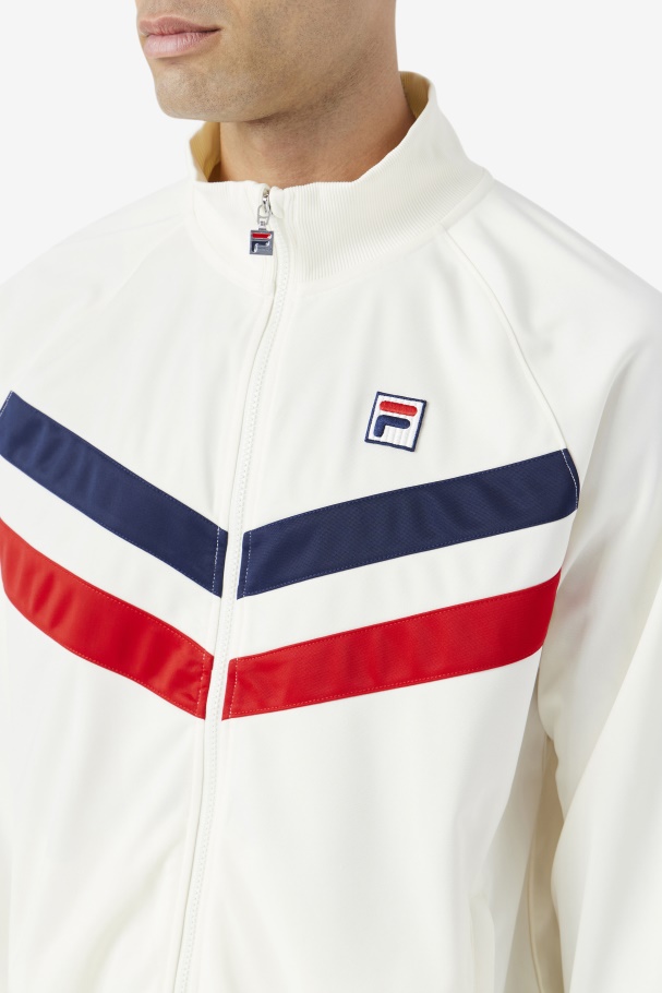 Jaya Track Jacket Fila UK Egret/Red/Navy