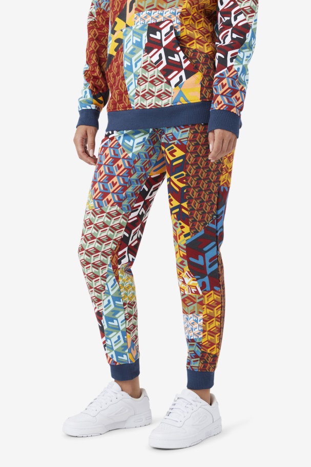 Magdalena Jogger Fila UK Ocean/Yellow/White