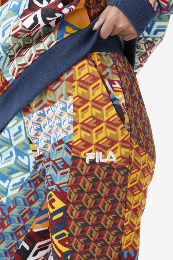 Magdalena Jogger Fila UK Ocean/Yellow/White