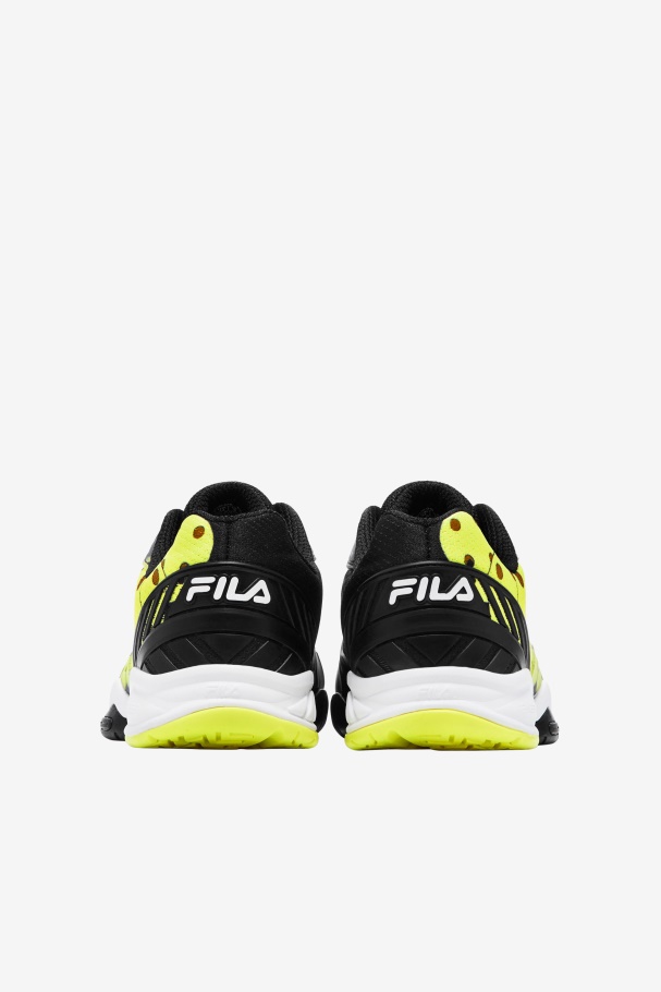 Black/White/Yellow Men\'s Volley Zone Fila UK