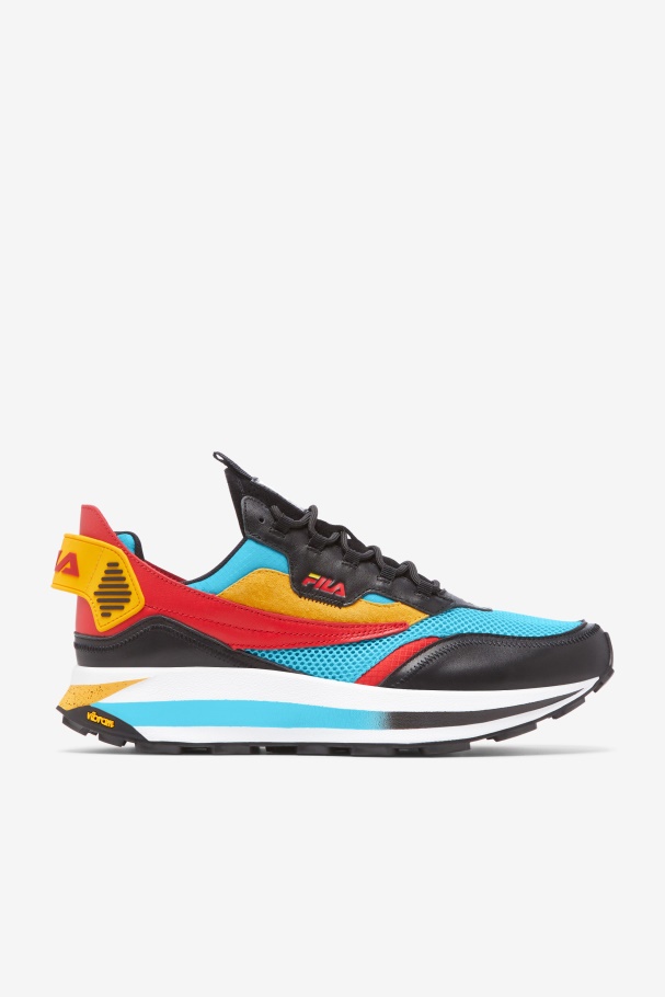 Fila UK Bluefish/Gold/Black Men's R1 Runner X Barneys