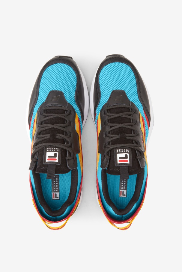 Fila UK Bluefish/Gold/Black Men\'s R1 Runner X Barneys
