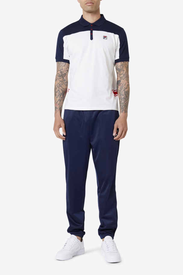 mivvi Polo Fila UK White/Navy/Red