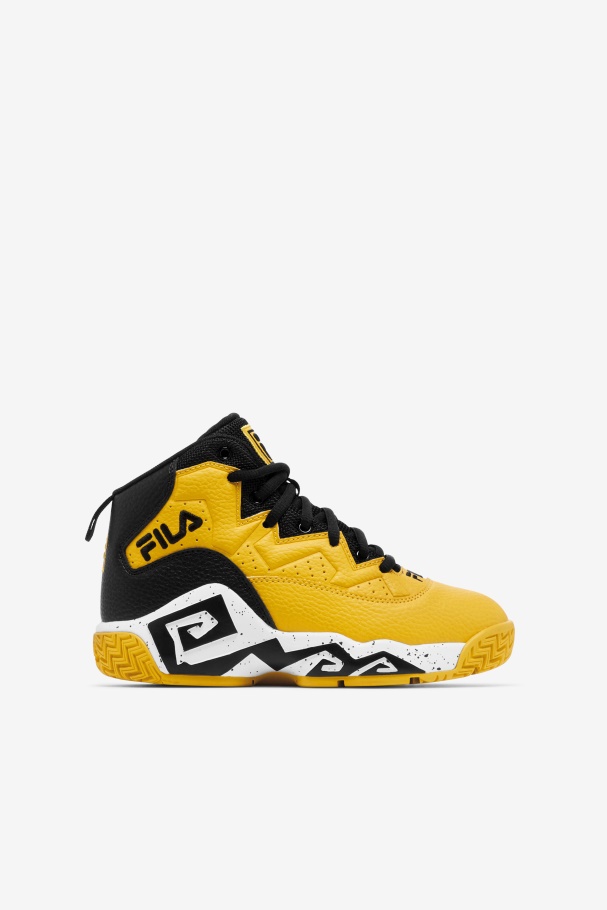 Lemon/Black/White Big Kids' Mb Fila UK