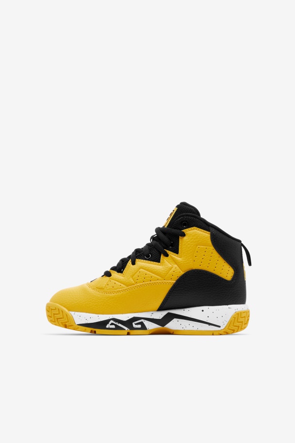 Lemon/Black/White Big Kids\' Mb Fila UK