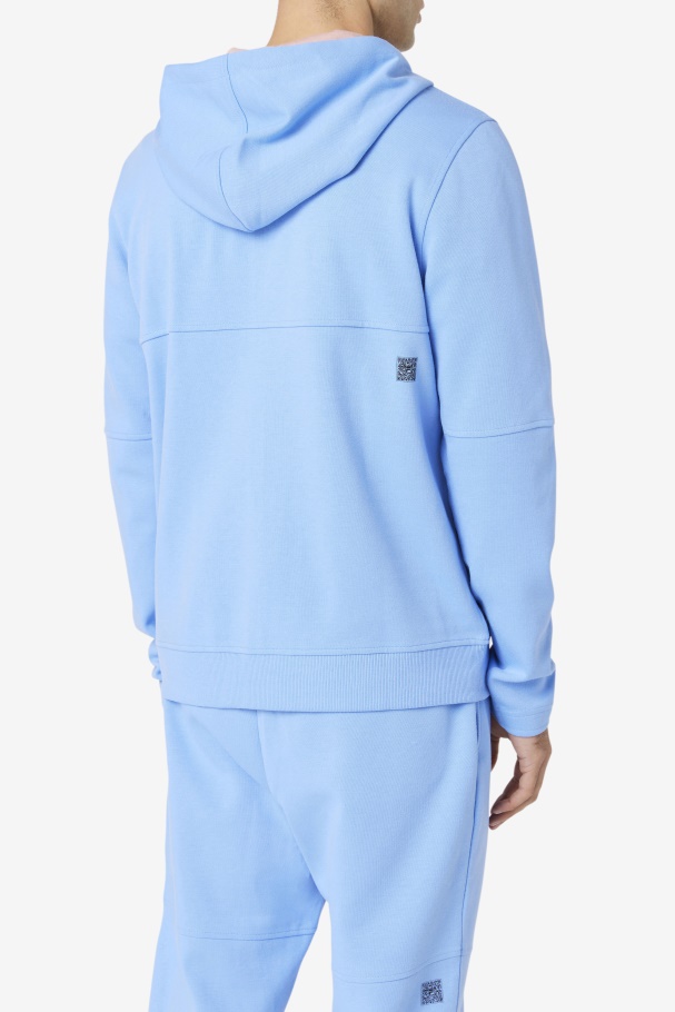 Fila UK Kayra Full Zip Hoodie Cornflower Blue/Coral Cloud