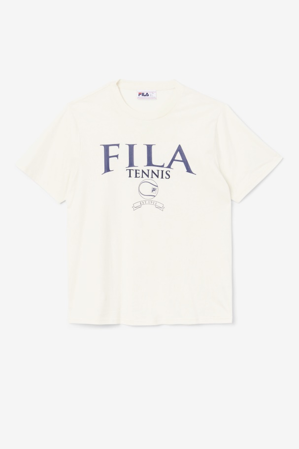 Gardenia/Navy Saran Tee Fila UK