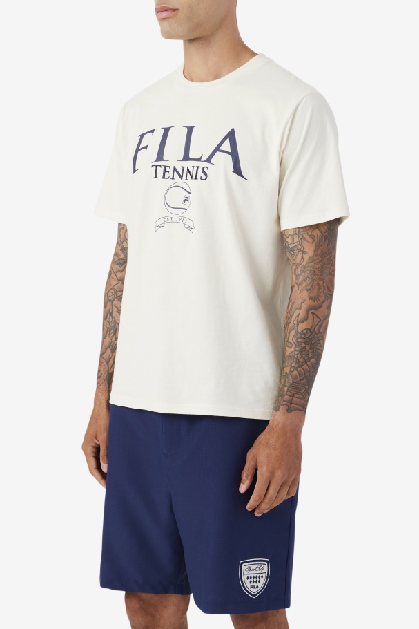 Gardenia/Navy Saran Tee Fila UK