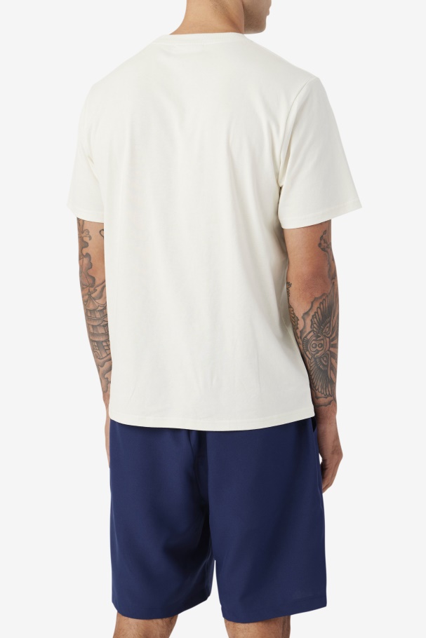 Gardenia/Navy Saran Tee Fila UK