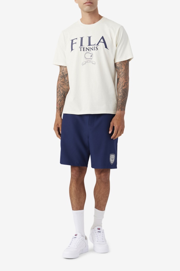 Gardenia/Navy Saran Tee Fila UK
