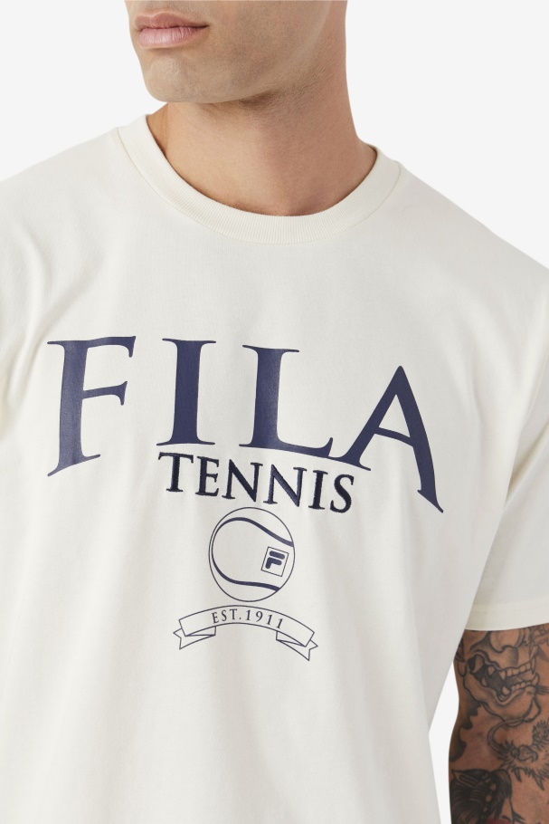 Gardenia/Navy Saran Tee Fila UK