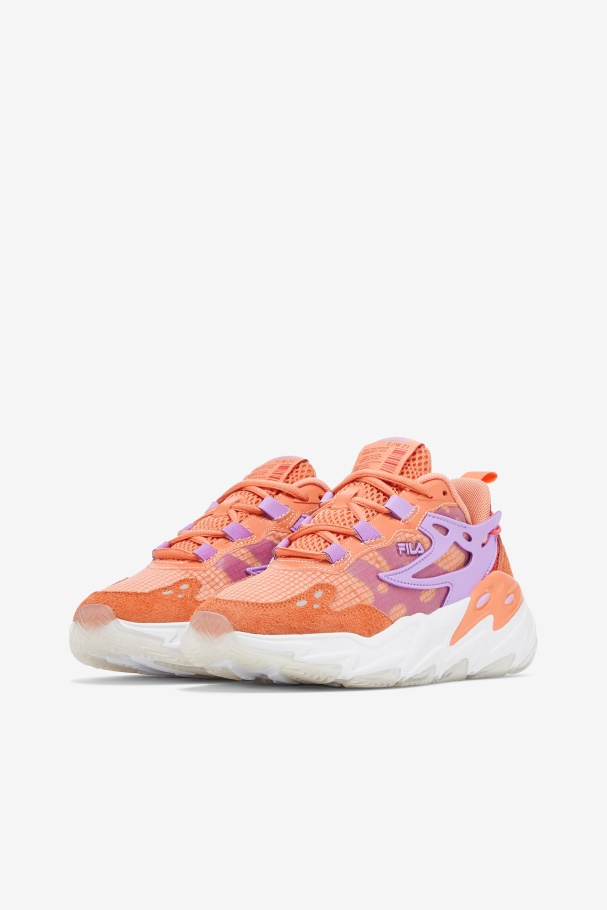 Women\'s Ray Tracer Evo Orange/Cayenne/White Fila UK