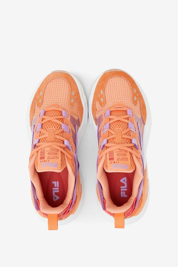 Women\'s Ray Tracer Evo Orange/Cayenne/White Fila UK