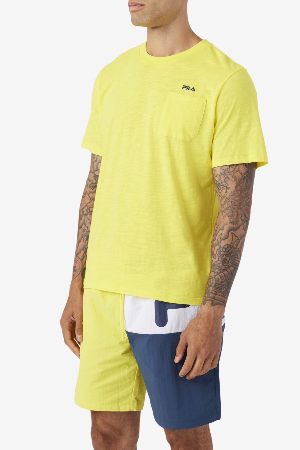 Fila UK Yellow/Navy Dilki Crew