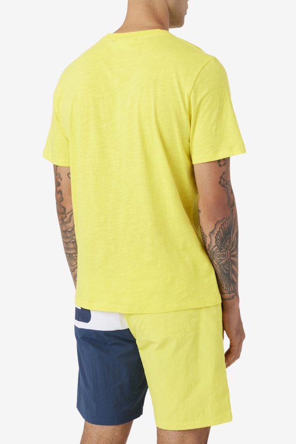Fila UK Yellow/Navy Dilki Crew