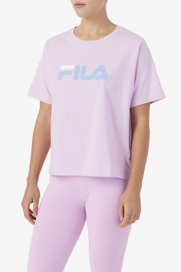 Orchid/Blue/White Thea Tee Fila UK