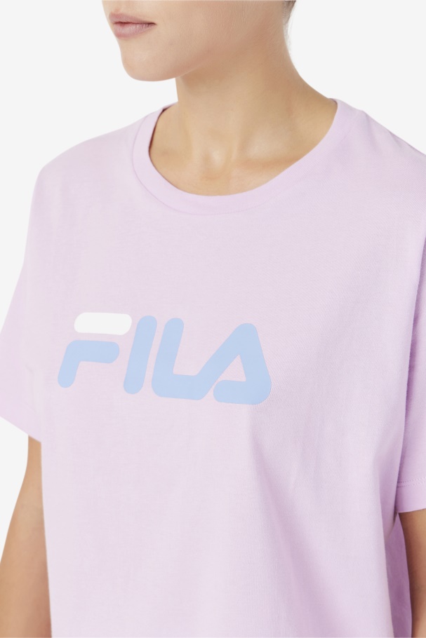 Orchid/Blue/White Thea Tee Fila UK