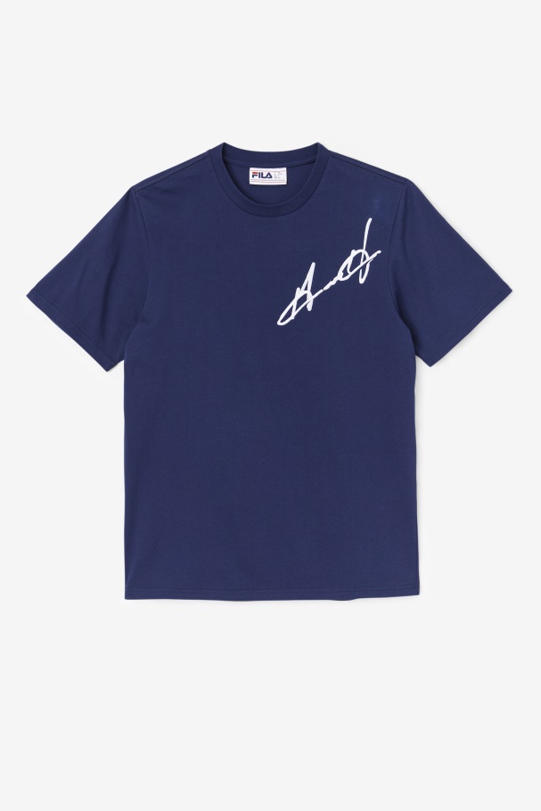Fila UK Navy Grant Hill Cormac Tee