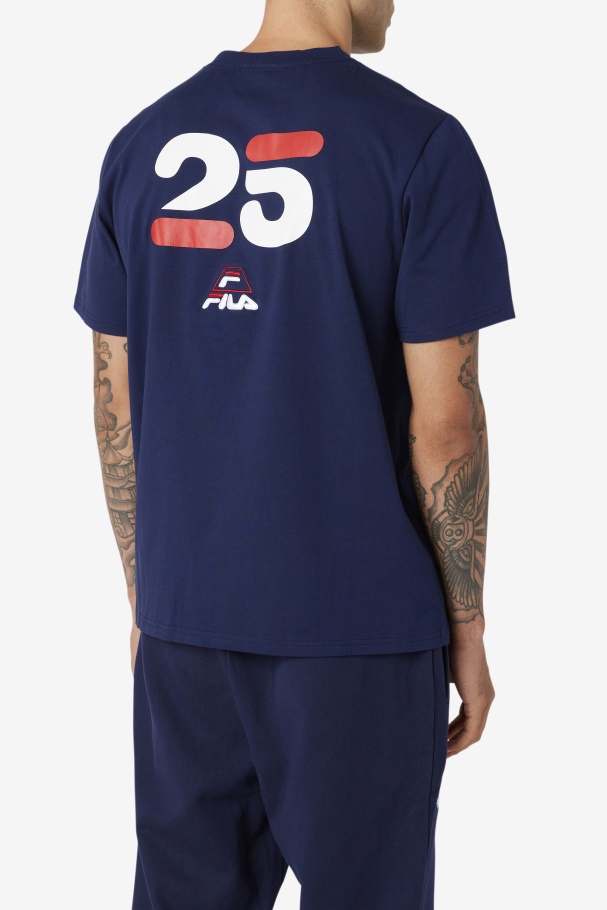 Fila UK Navy Grant Hill Cormac Tee